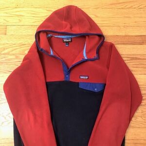 Patagonia Red and Black Hoodie